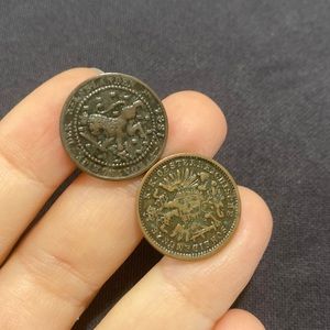 Antique coin collectible cufflinks